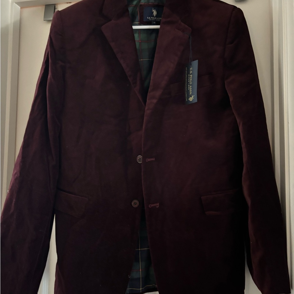 U.S. Polo Assn. Burgundy Blazer